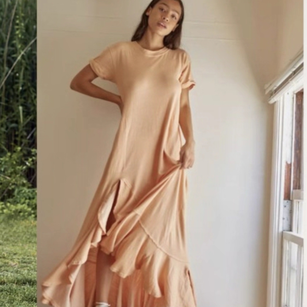 NWT Free People Apricot Maxi Dress Size L